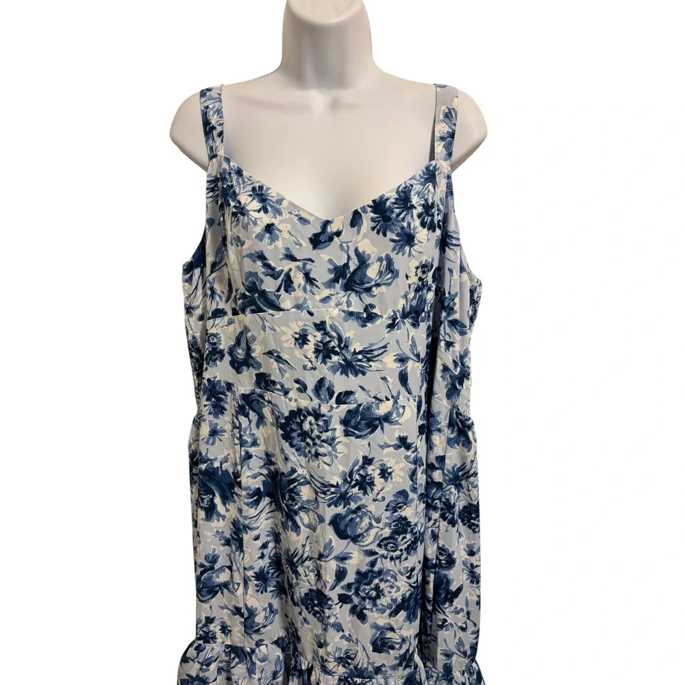 Abercrombie & Fitch Maxi Dress Floral Tiered Cottagecore Garden Peasant XXL NEW